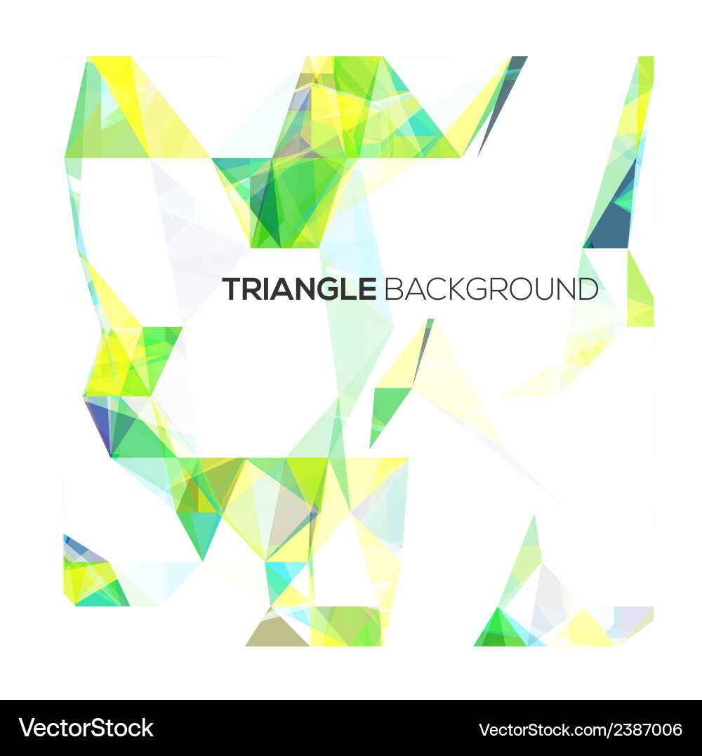 Abstract geometrical background with triangles vector image