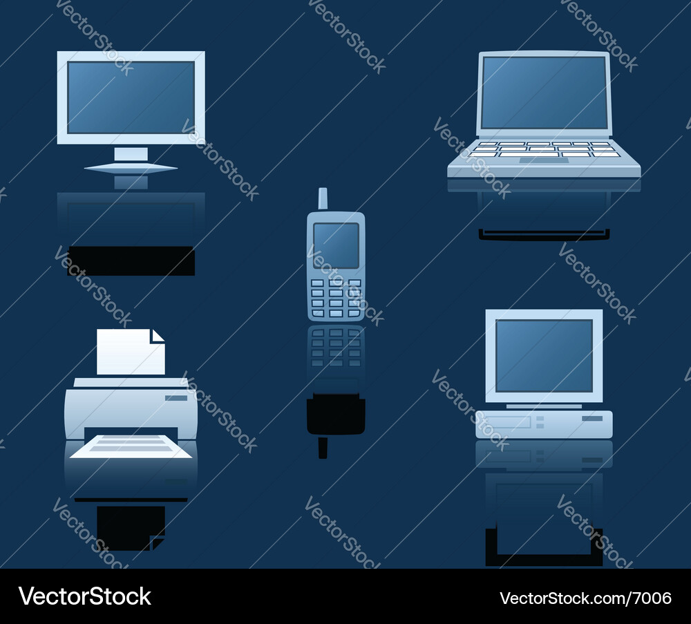 Digital Devices Vector Image