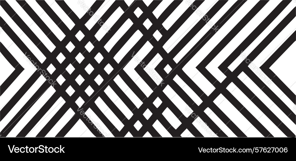 Geometric intersecting diagonal lines abstract vector image
