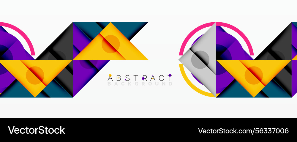 Geometric shapes create vibrant abstract patterns Geometric shapes create vibrant abstract patterns Vector Image