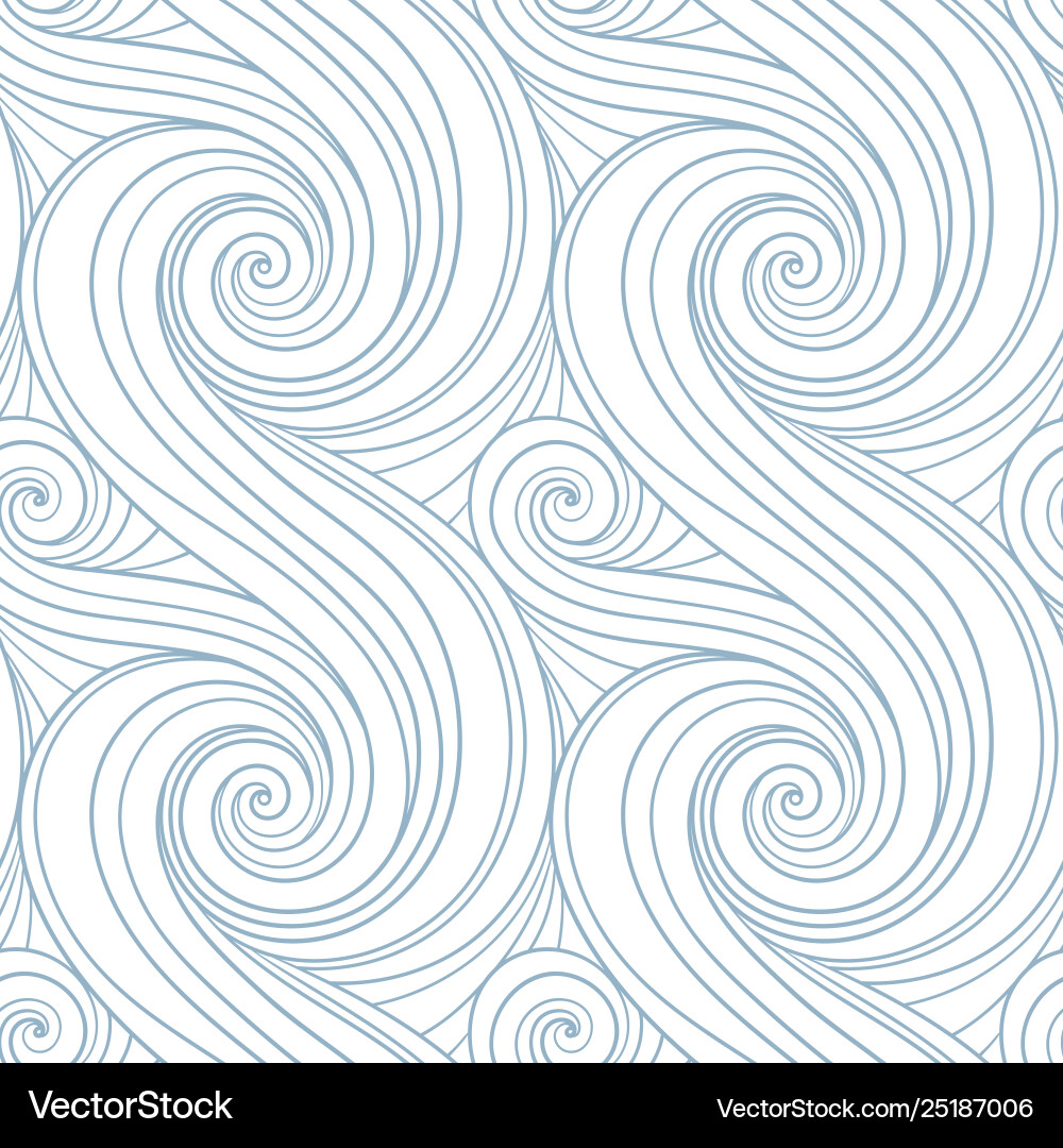Swirl Seamless Pattern - Abstract vector image
