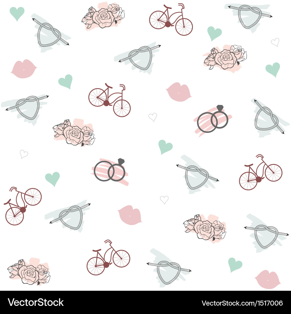 Wedding pattern Royalty Free Vector Image - VectorStock