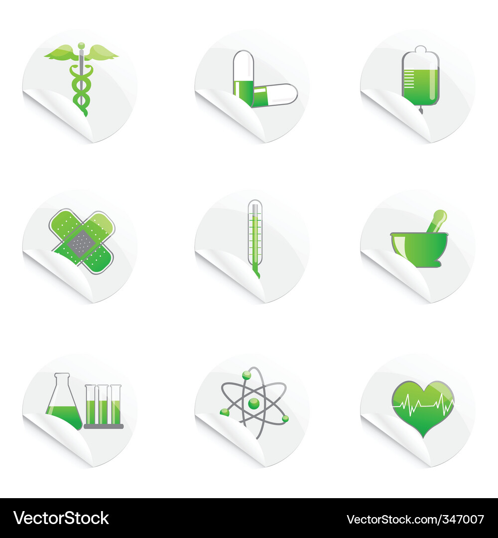 Medical icons Vector Image