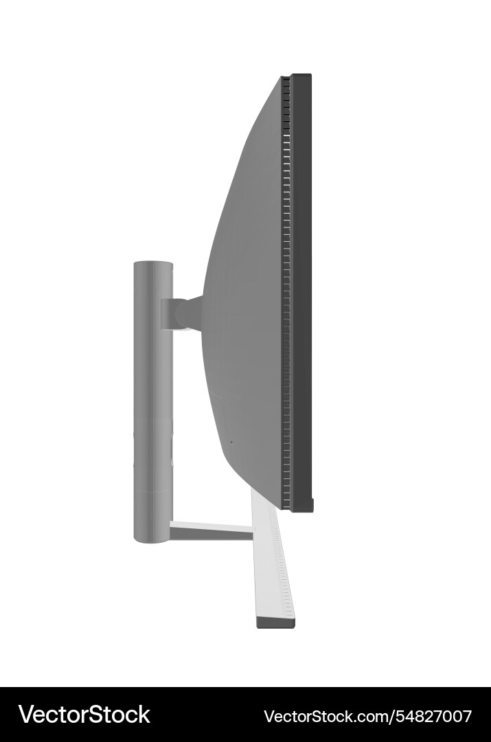 Polygonal of modern thin frame display computer Polygonal of modern thin frame display computer vector image