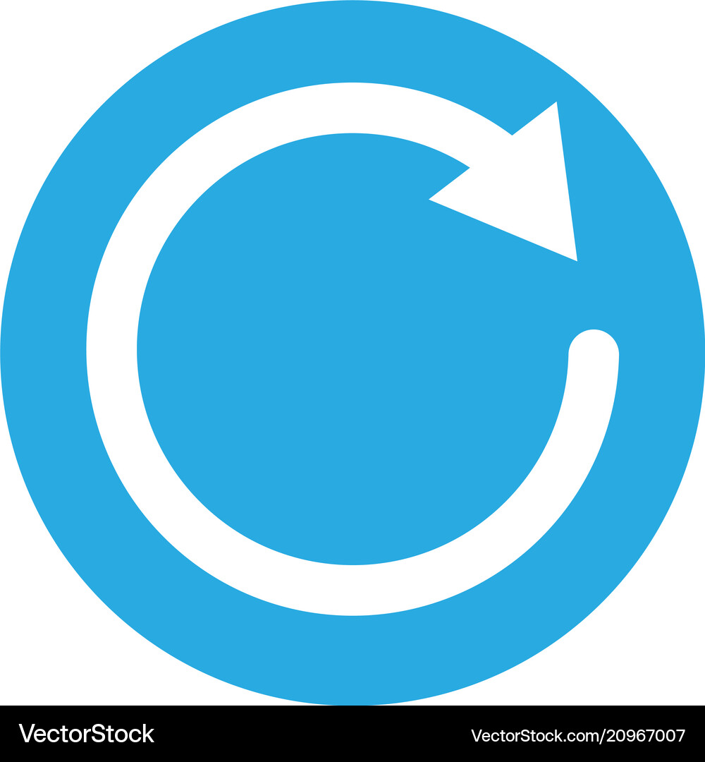 Update icon on white background flat style – Royalty-Free Vector ...