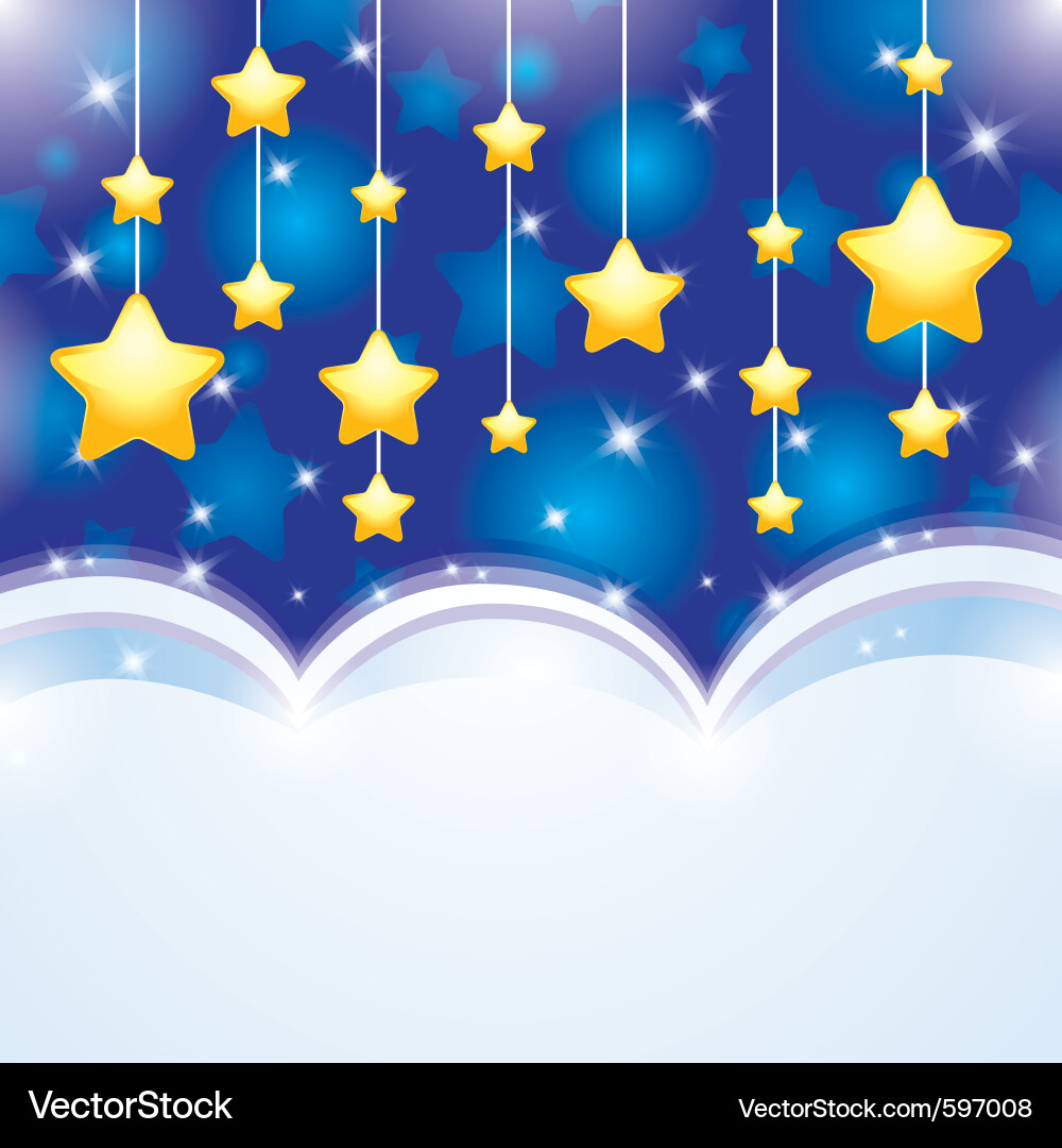 Celestial Nacht Hintergrund Vektorbild
