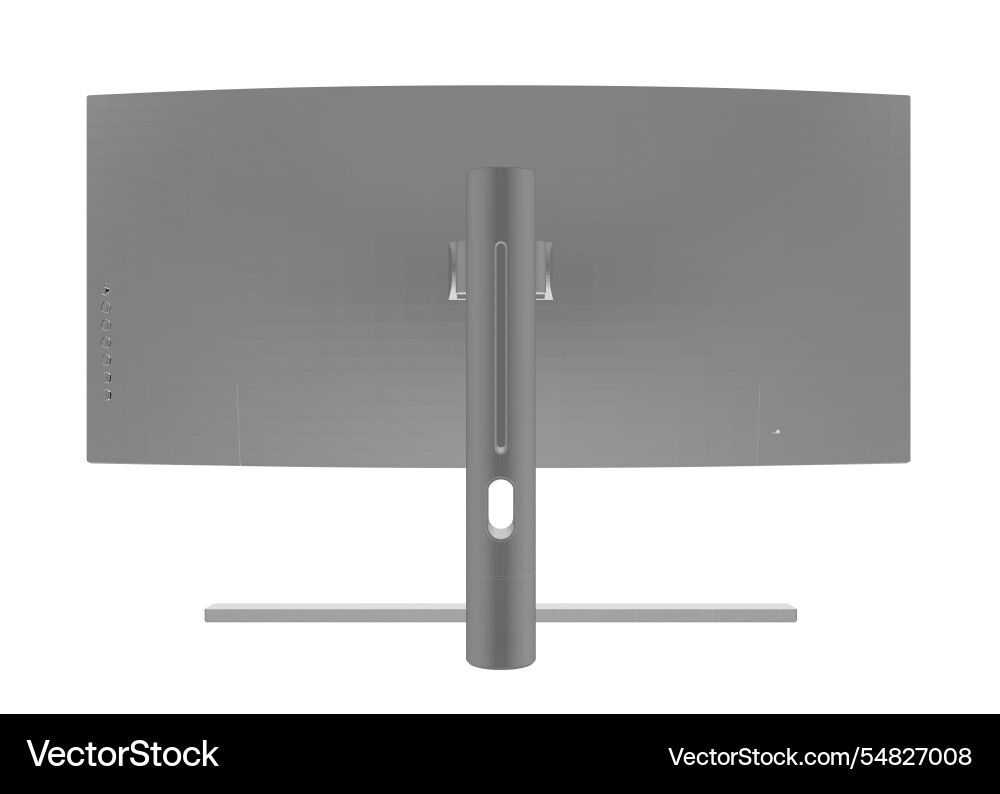 Polygonal of modern thin frame display computer Polygonal of modern thin frame display computer vector image