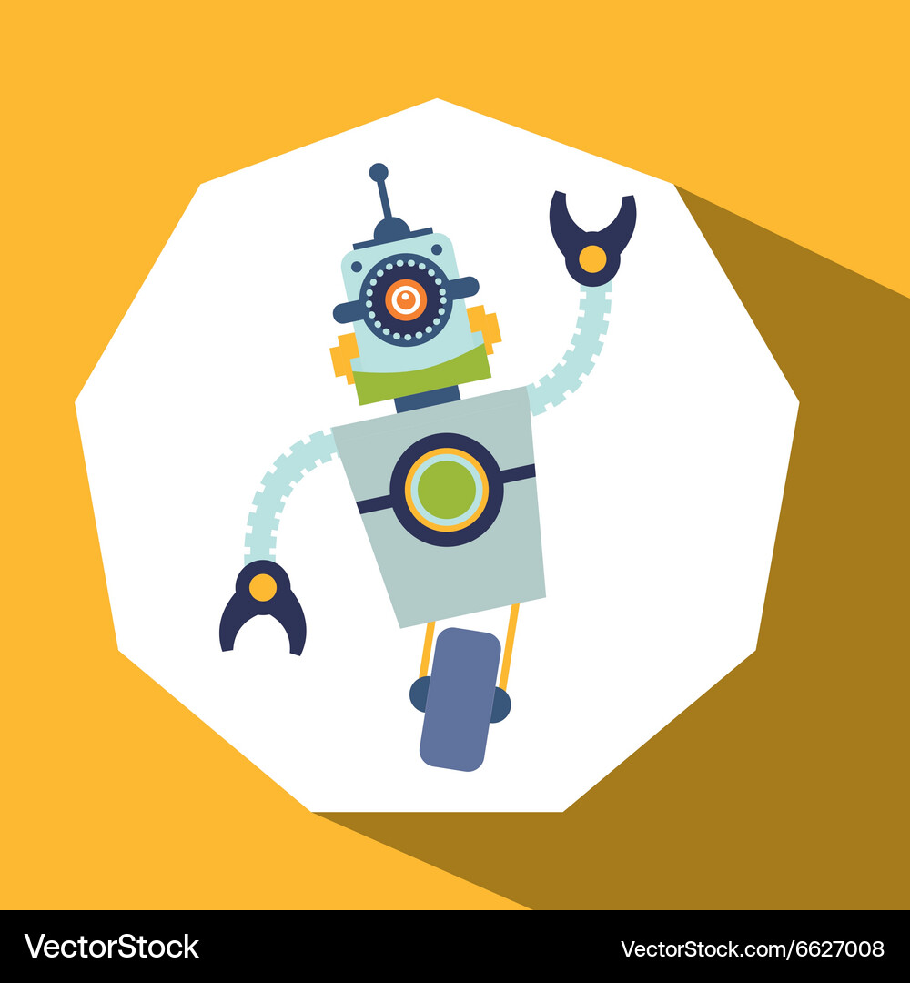 Robot and technology design Vector Image