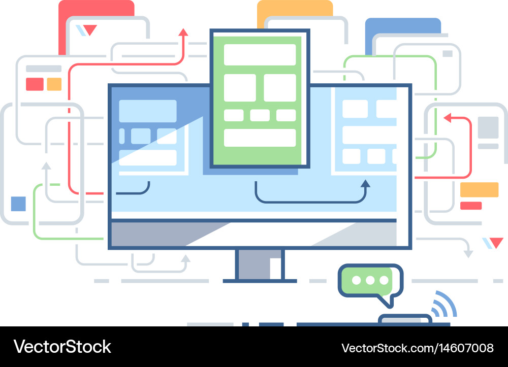 Website Structure & Layout vector image