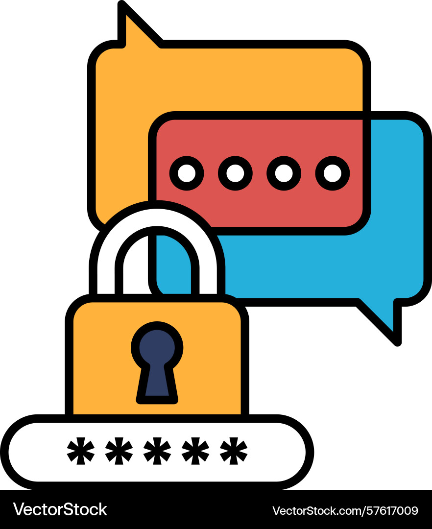A security lock with keyhole and padlock Vector Image