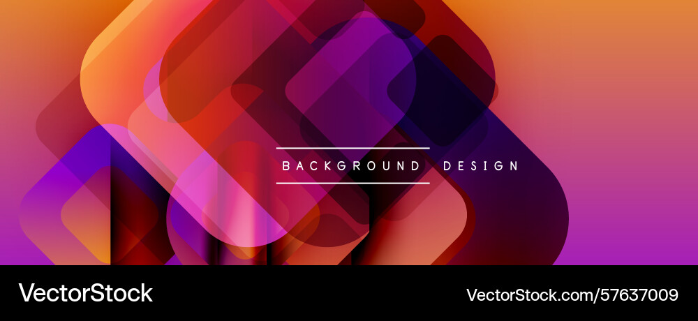 Abstract shapes overlap creating vibrant Abstract shapes overlap creating vibrant Vector Image