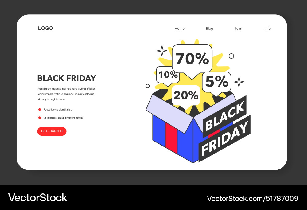 Black friday web banner oder Landing-Seite Shopping Black friday web banner oder Landing-Seite Shopping vektorbild