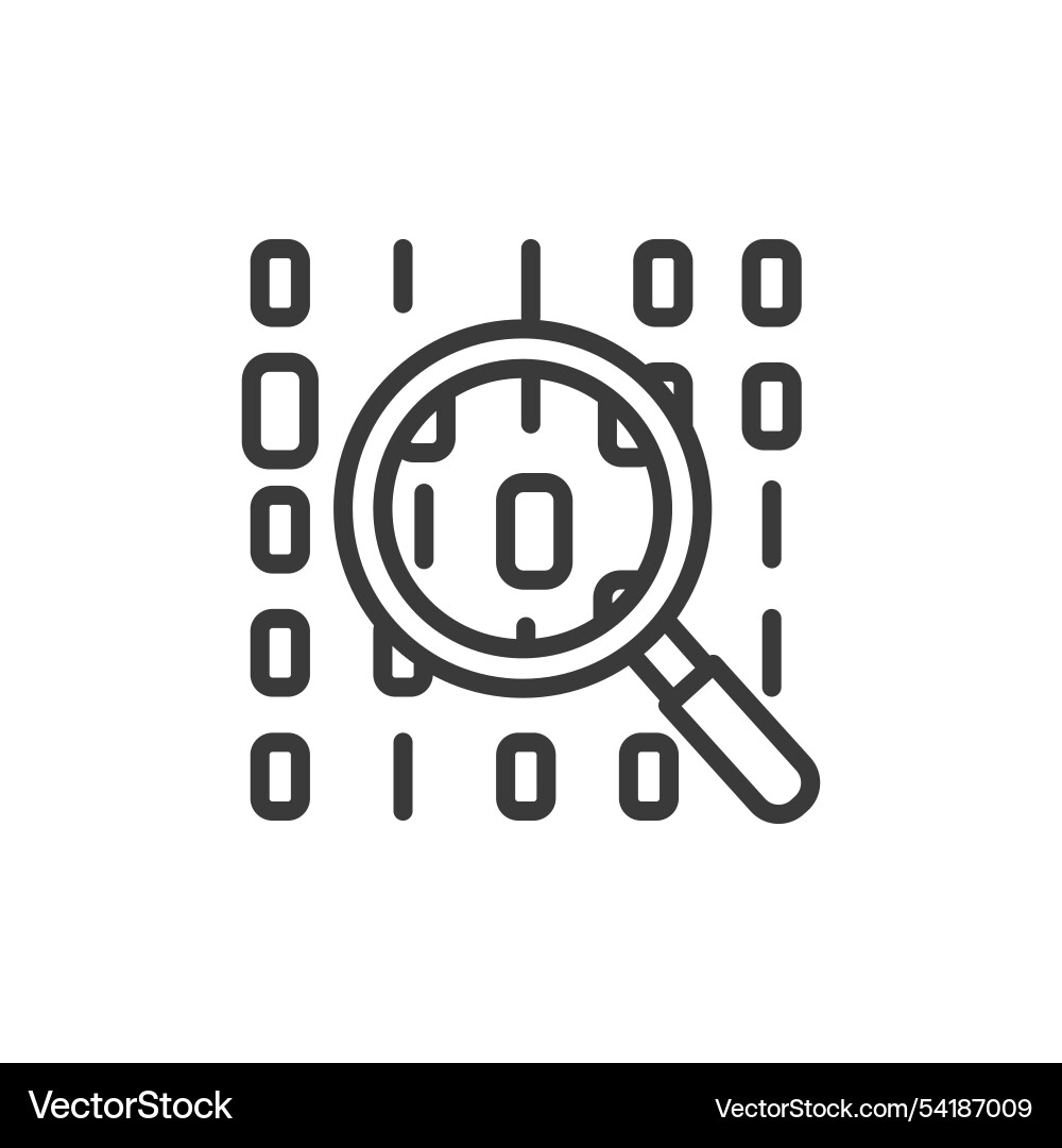 Code review icon in line design vector image