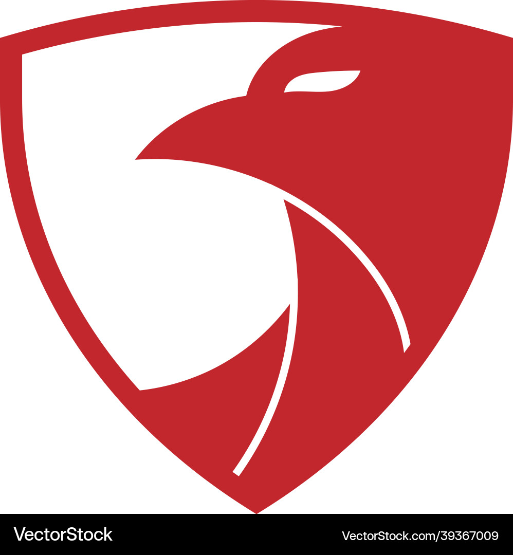 Eagle shield icon design template isolated Vector Image