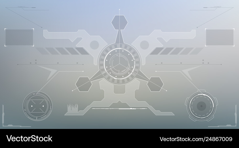 Futuristic HUD Display - Sci-Fi Interface Vector Image