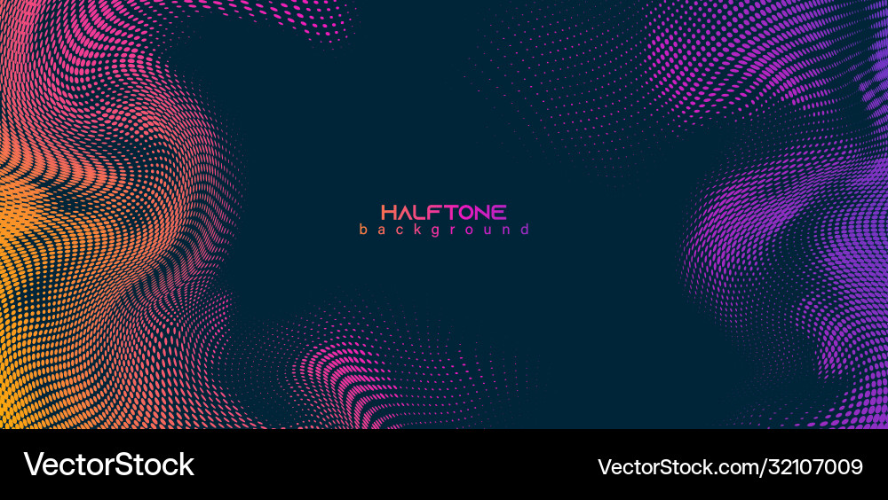 Halftone Gradient Abstract Background vector image