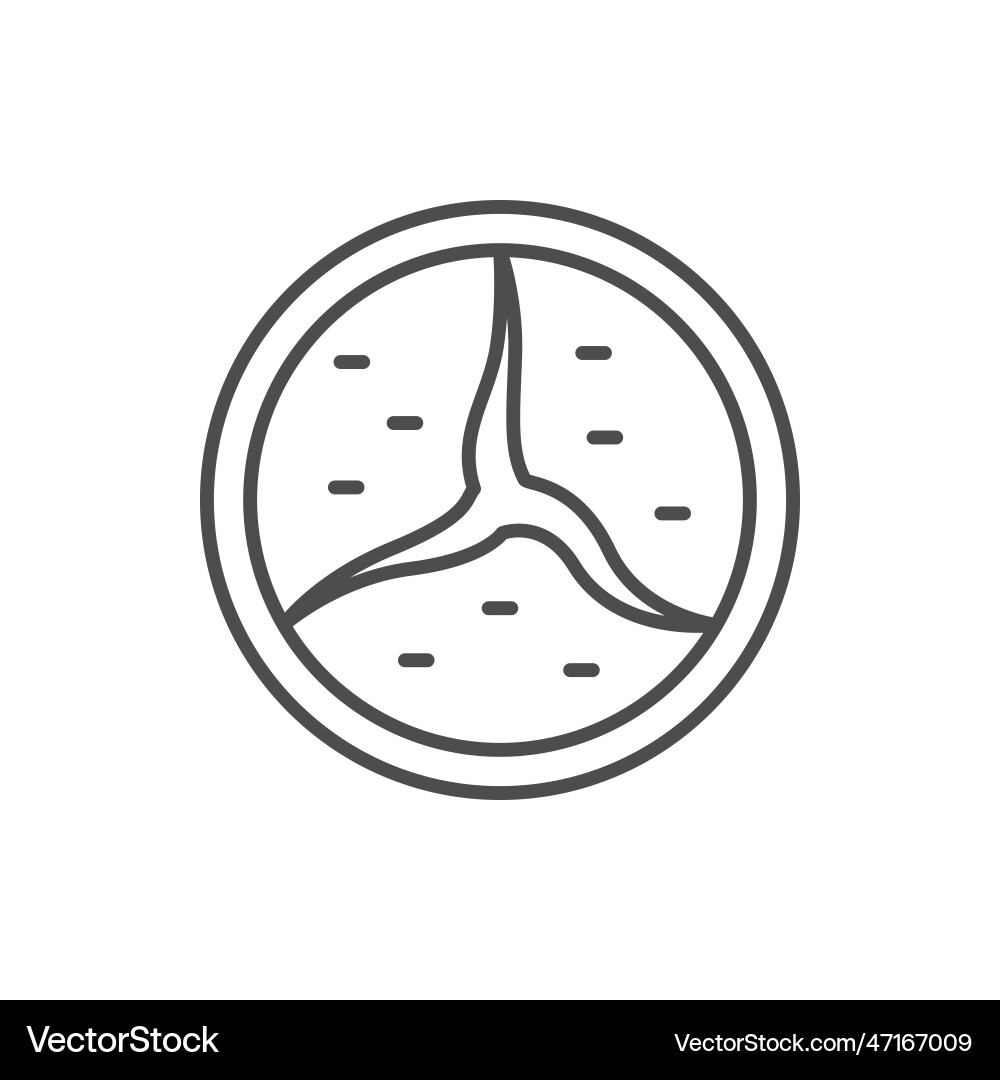 Heart Valve Disease Line Icon Royalty Free Vector Image Heart Valve Disease Line Icon Royalty Free Vector Image