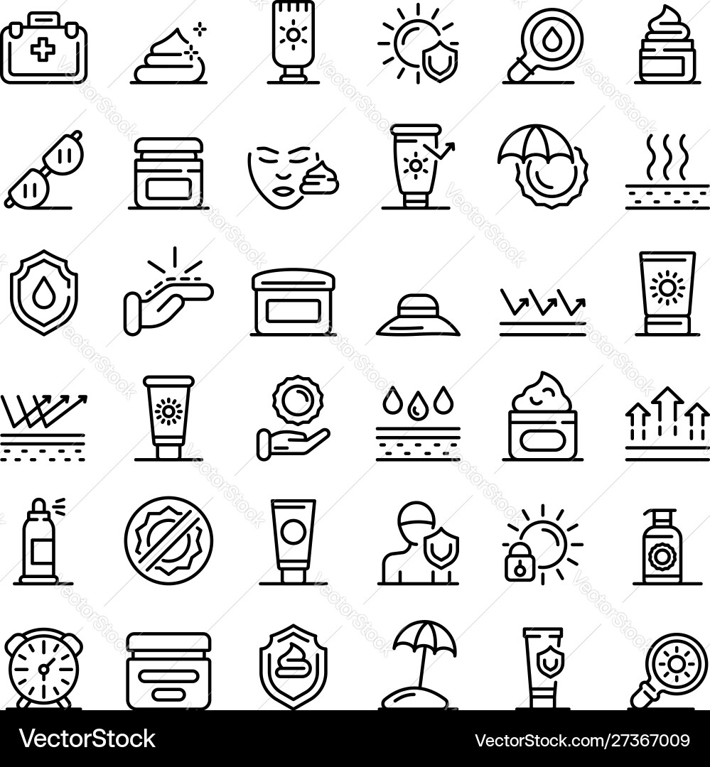 Namen Symbole setzen Umriss Stil Vektorbild