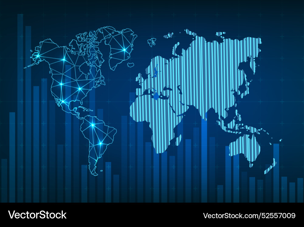 Technology image of globe Technology image of globe vector image