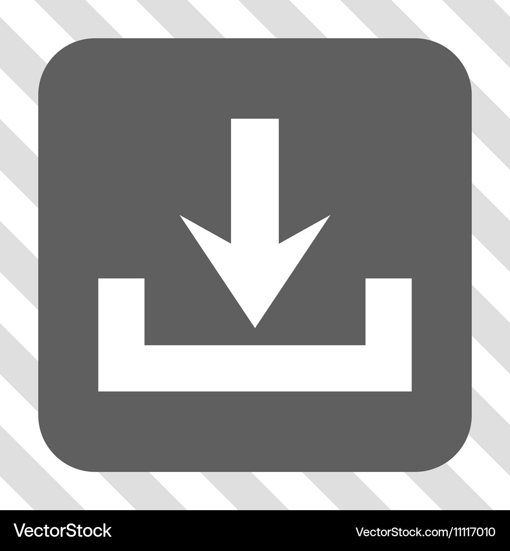 Downloads rounded square button Vector Image
