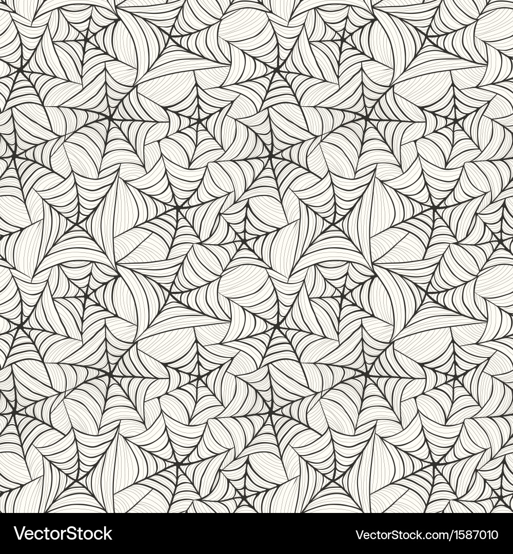 Intricate Spiderweb Pattern vector image