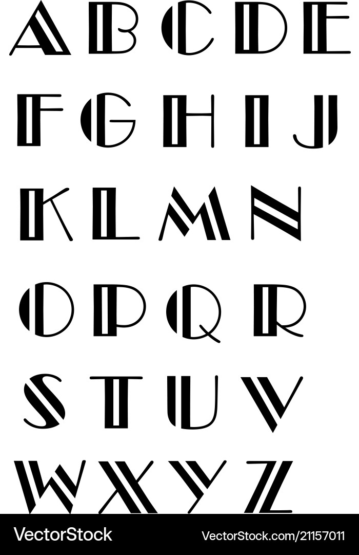 Alphabet Royalty Free Vector Image - VectorStock