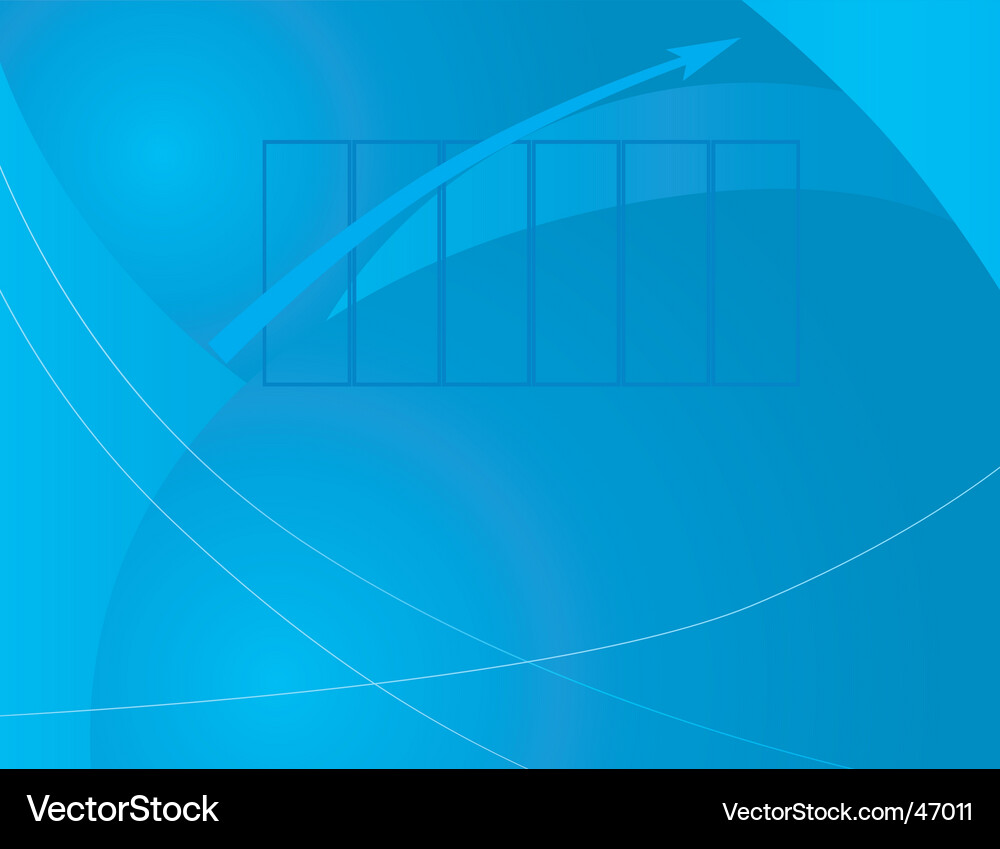 Chart development with an arrow Vector Image