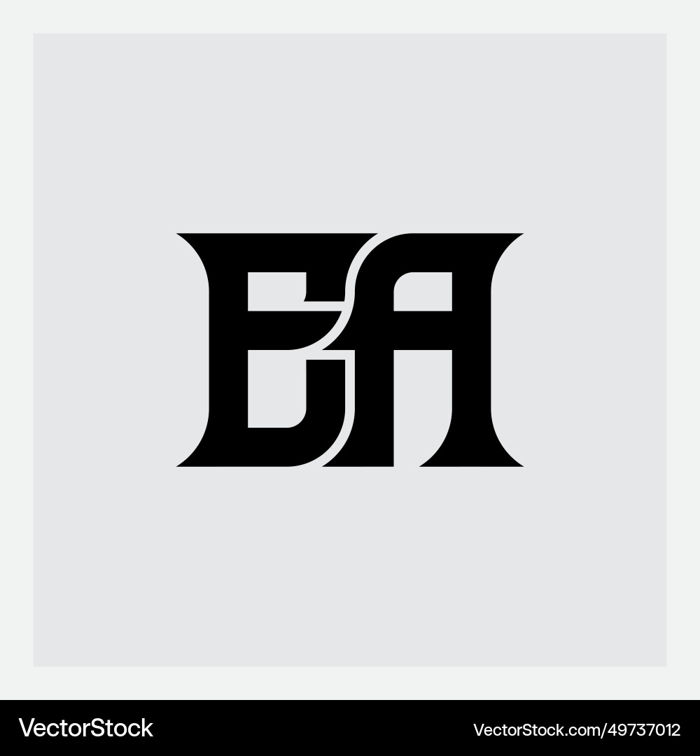 Ae - monogram or logotype ea design element vector image