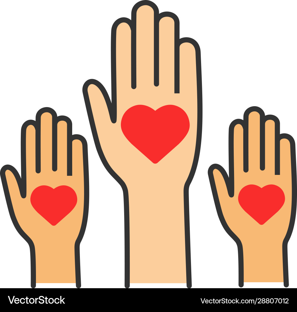 Unity in diversity color icon Unity in diversity color icon vector image