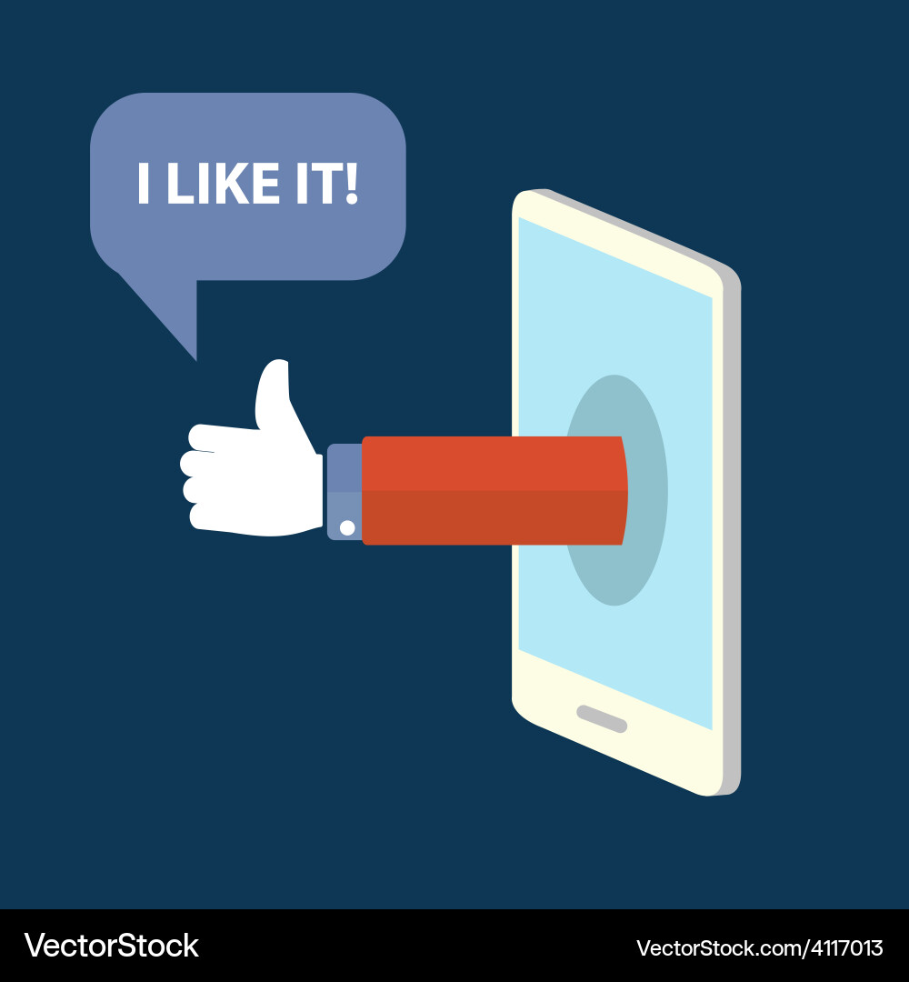 Heart Like Button vector image