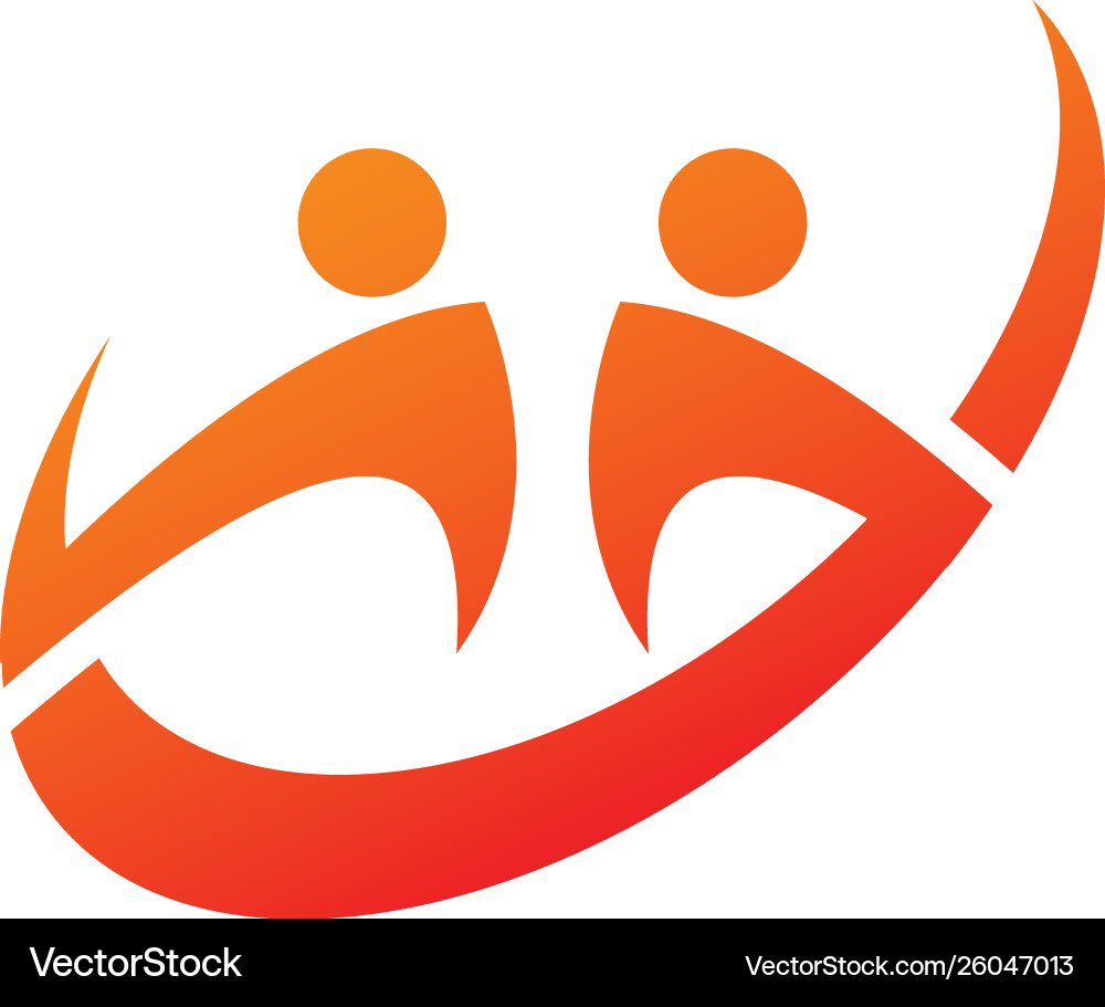 People logo template People logo template Vector Image