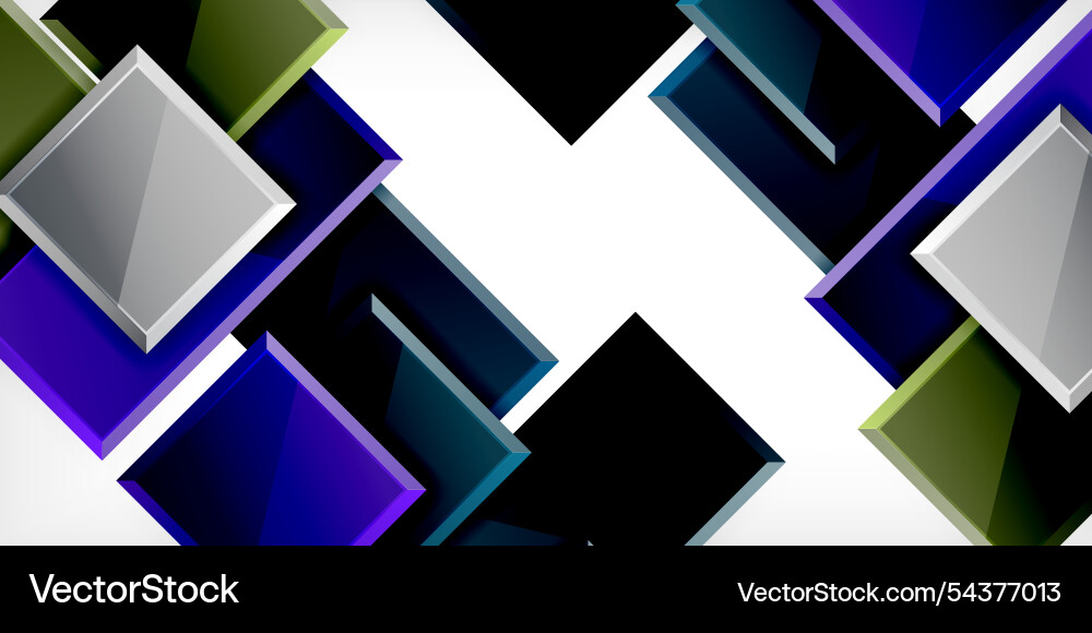 Square shape color abstract geometry Square shape color abstract geometry Vector Image