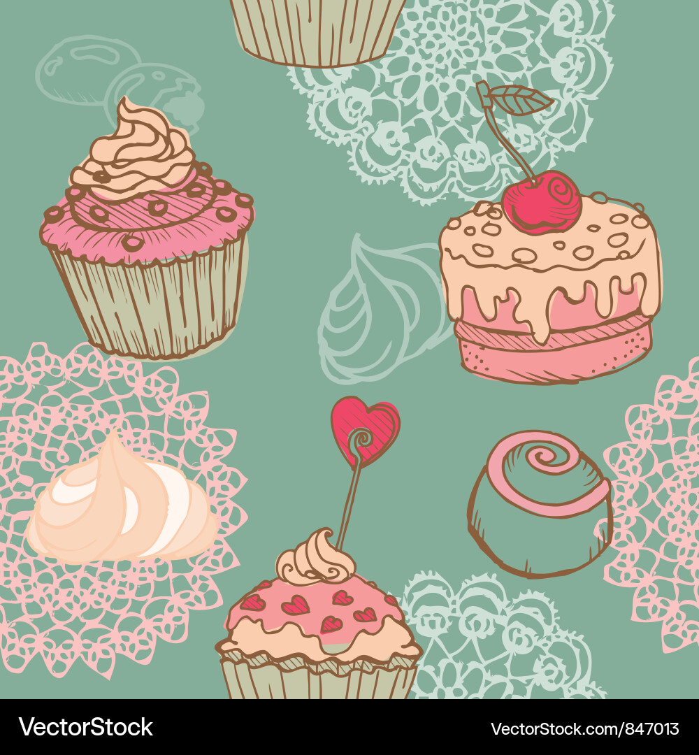 Sweet Treats Background Vector Image