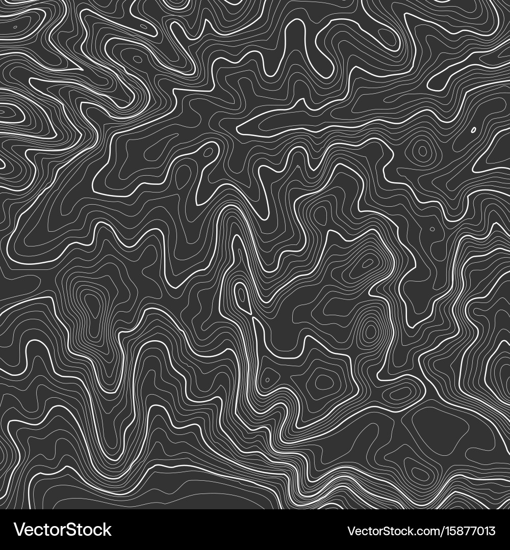 Topographic map background with space for copy Vector Image