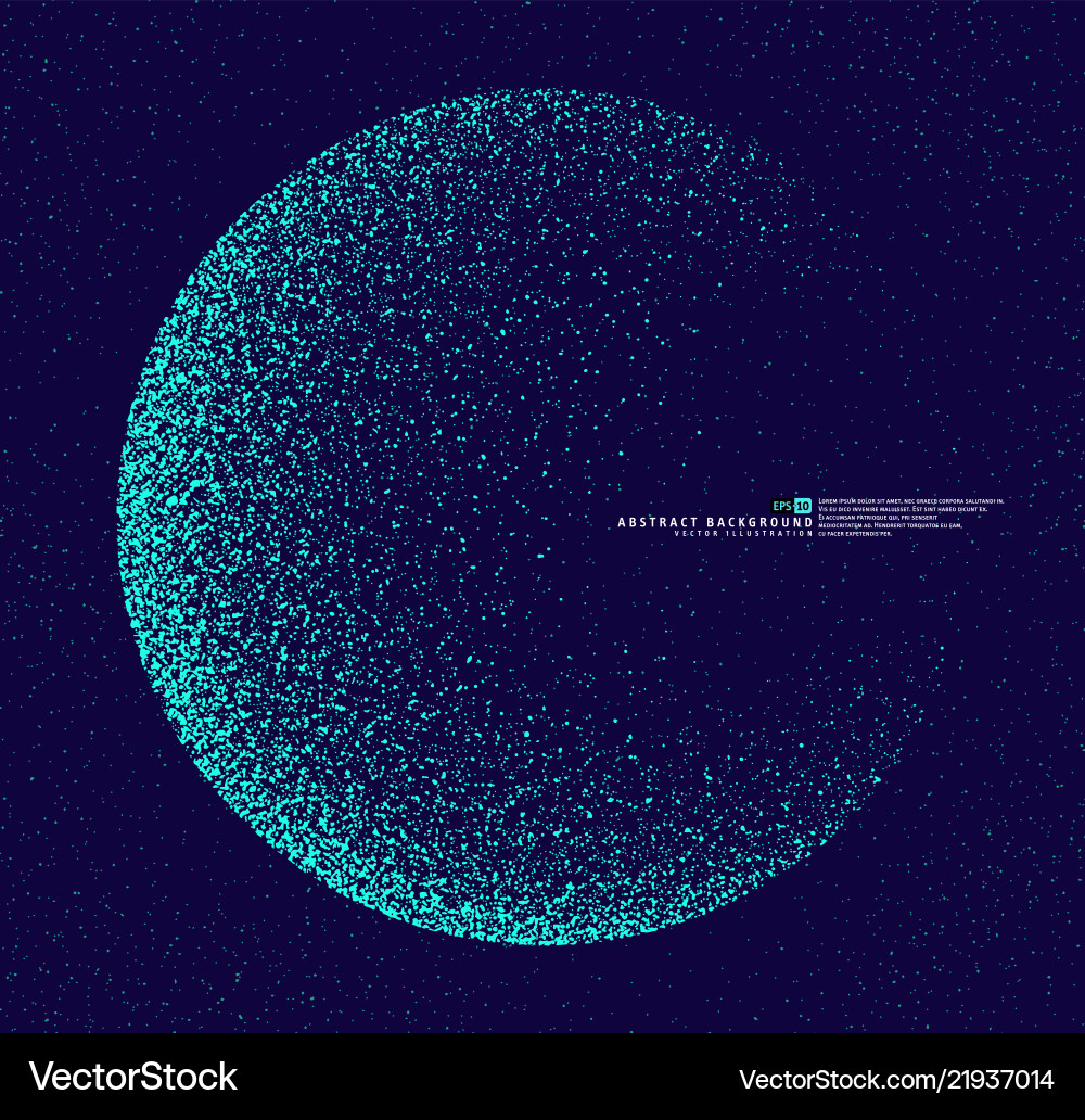 Abstract Particle Globe Vector Image