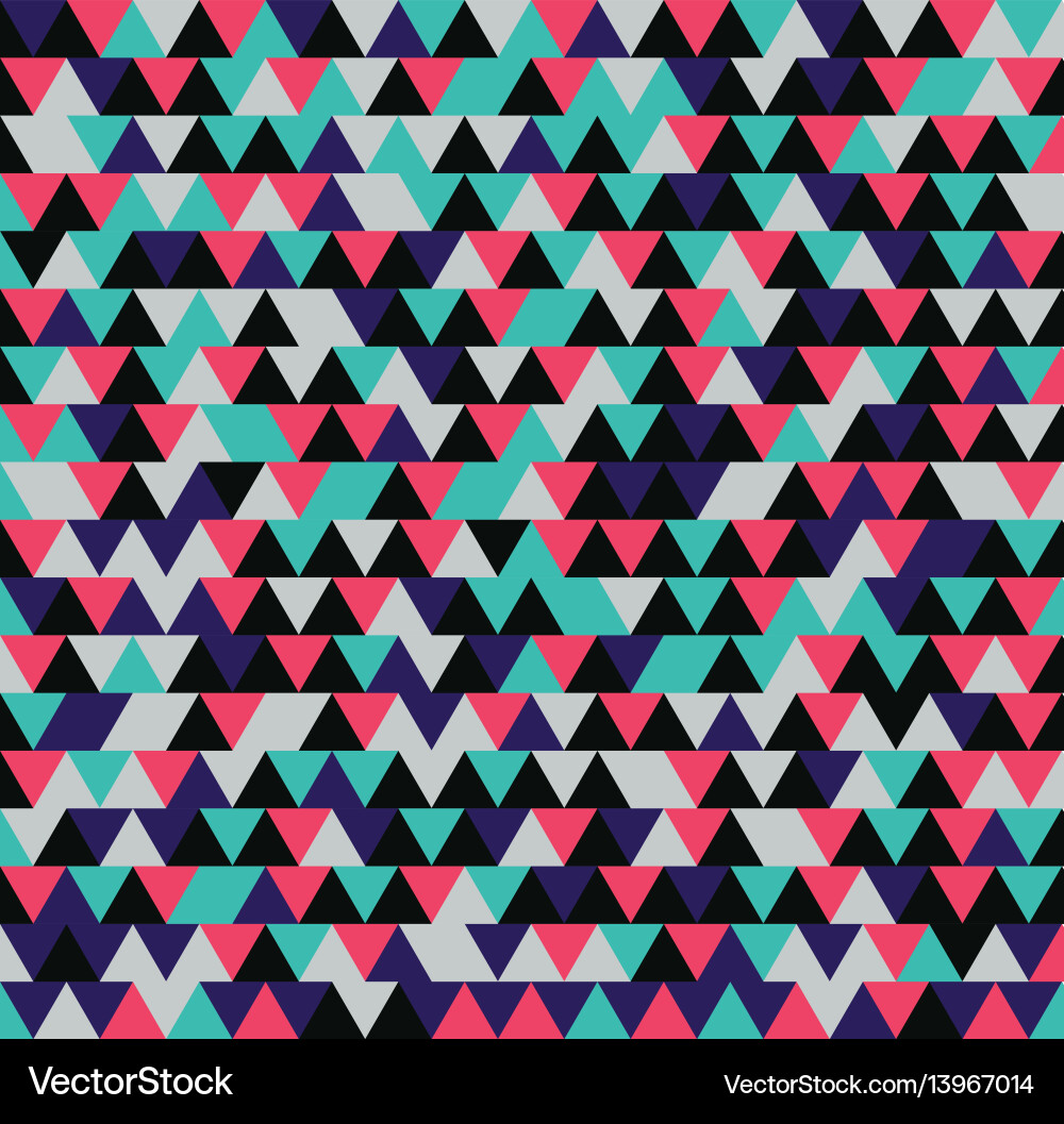 Geometric Triangle Pattern Background vector image