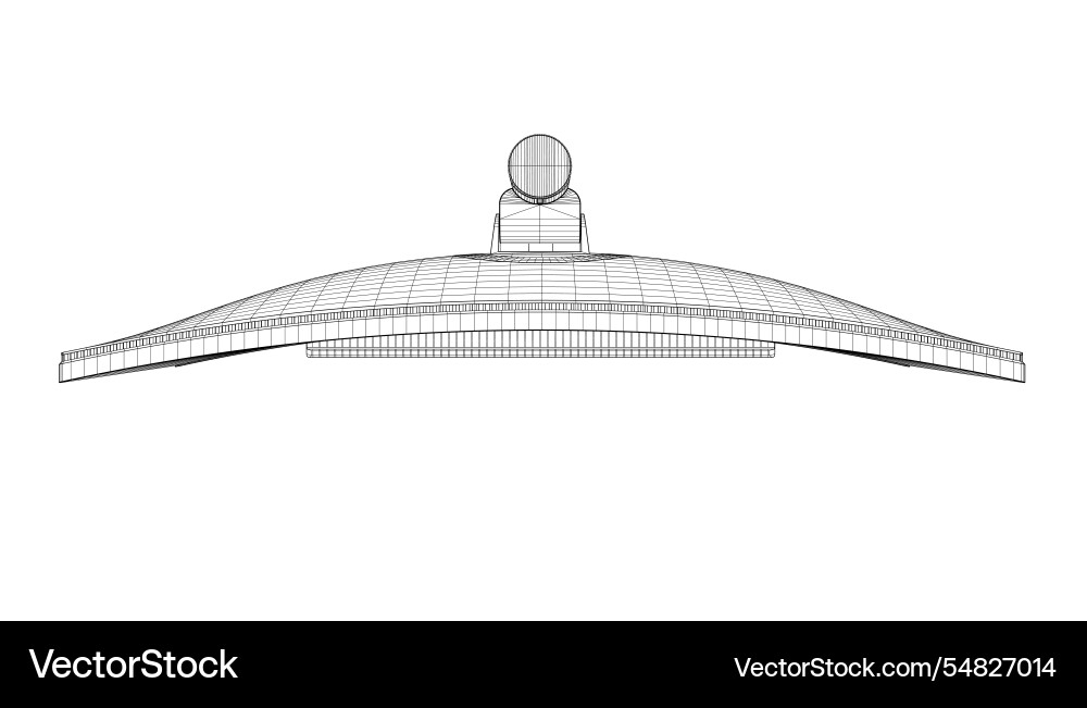 Wireframe of modern thin frame display computer Wireframe of modern thin frame display computer vector image