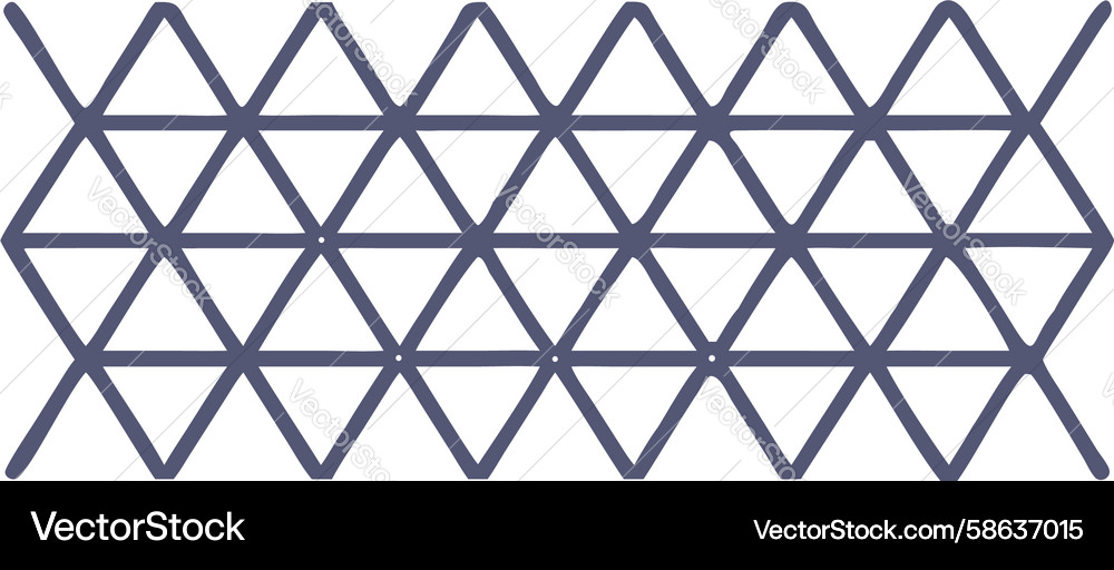 Blue Triangular Mesh Pattern Vector Image