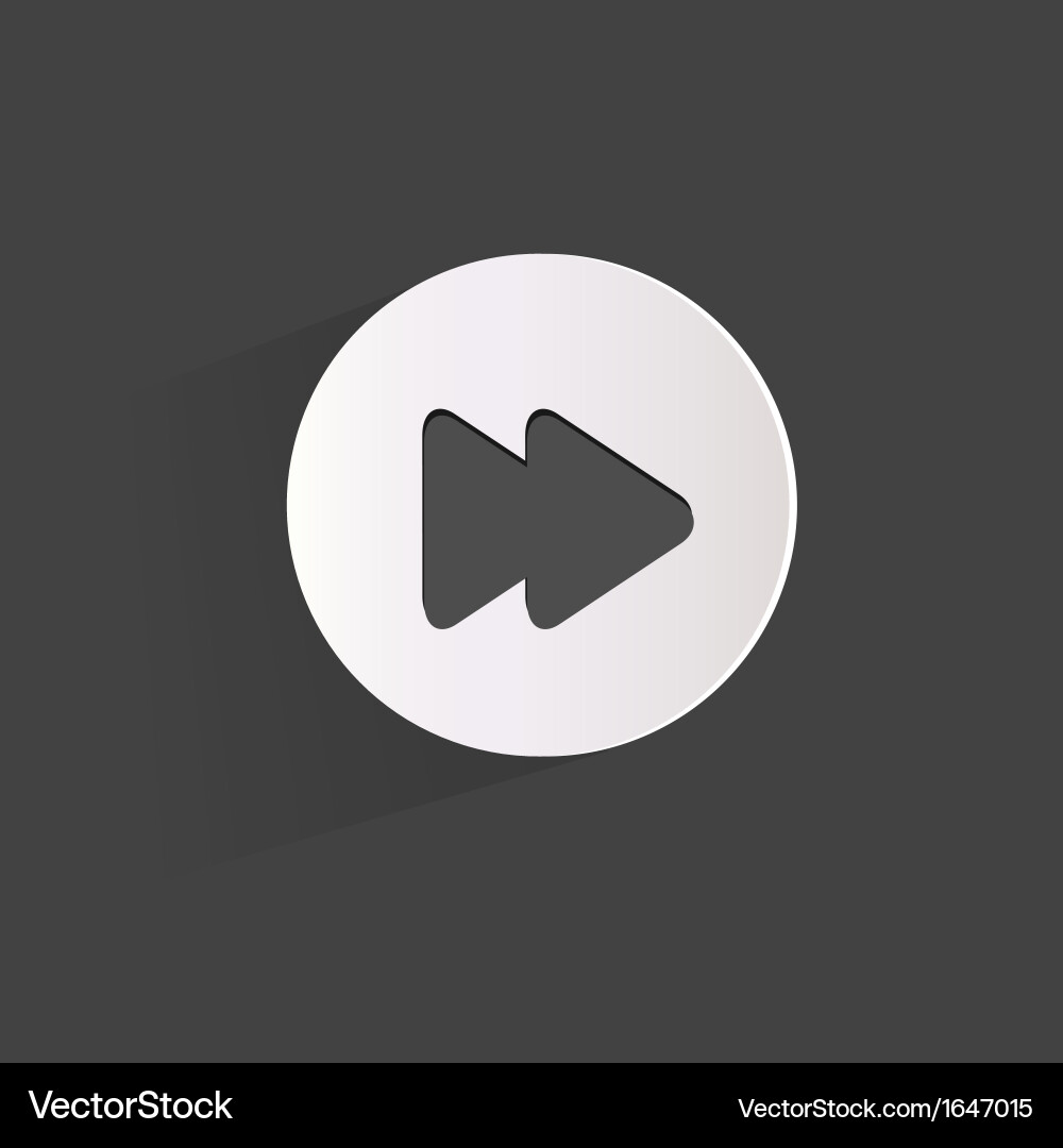 Forward or skip web icon Royalty Free Vector Image
