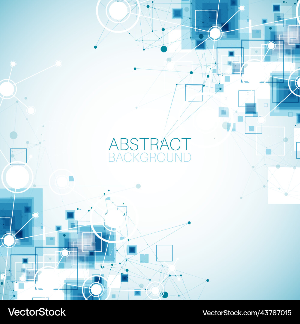 Template for science and technology presentation Template for science and technology presentation vector image