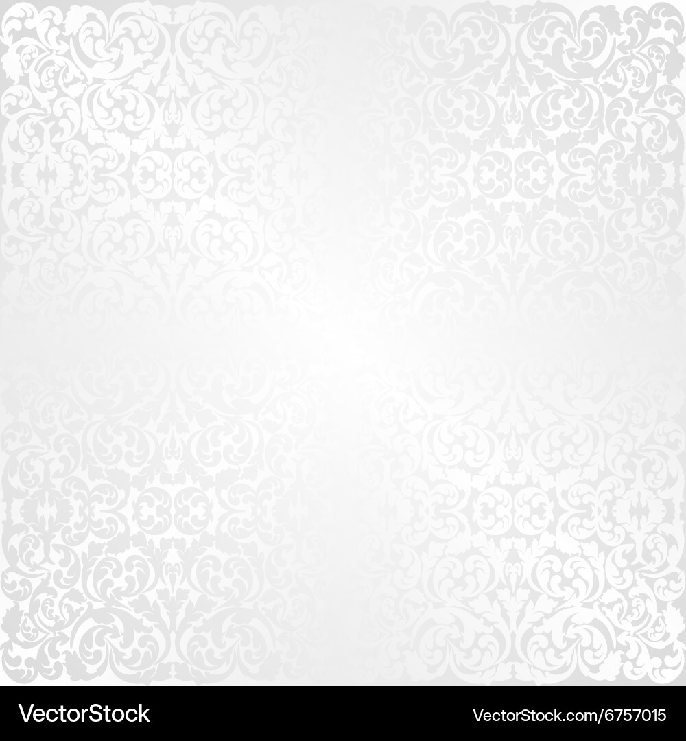 White background with vintage pattern Vector Image