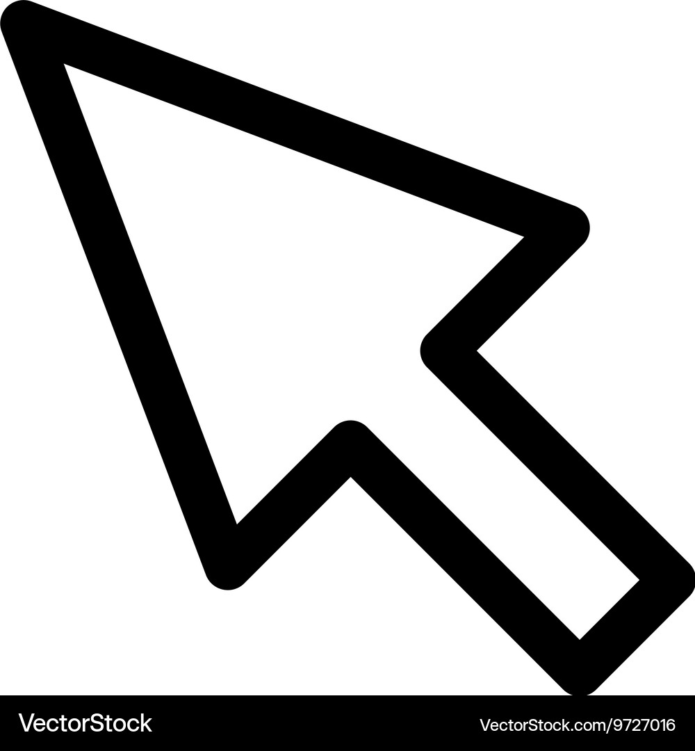 Arrow Cursor Web Icon Vector Image