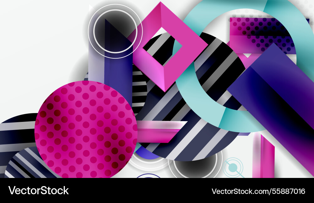 Dynamic complex geometric abstract background Dynamic complex geometric abstract background Vector Image