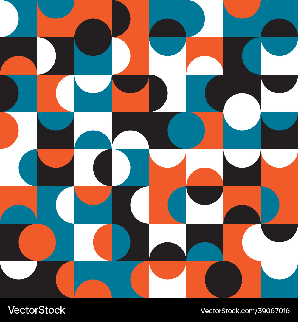 Geometric seamless pattern design with circles Geometric seamless pattern design with circles vector image