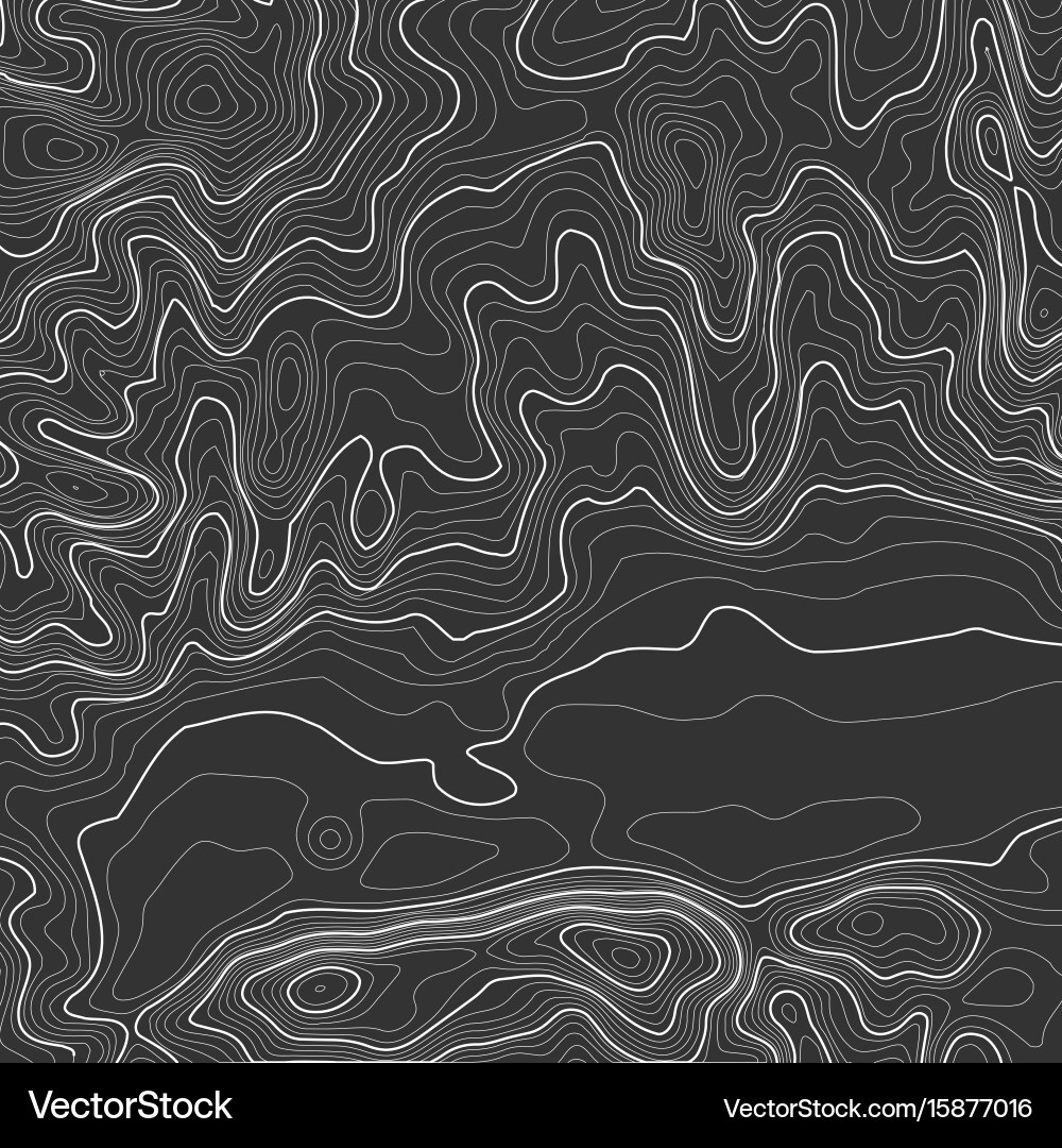 Topographic map background with space for copy Vector Image