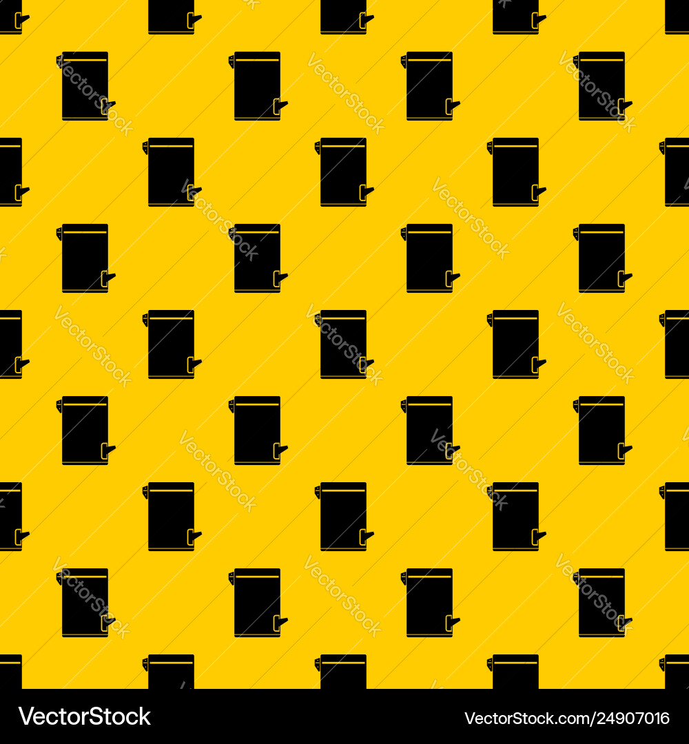 Trash can pattern vector image