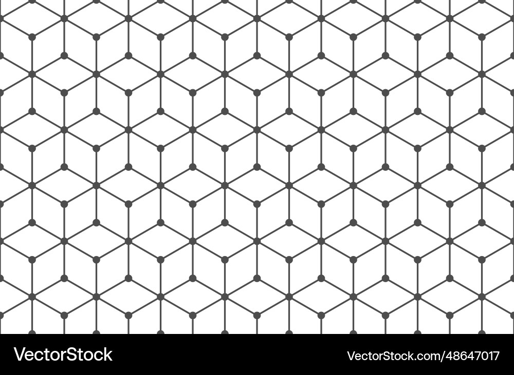 Isometric Cube Grid Pattern vector image
