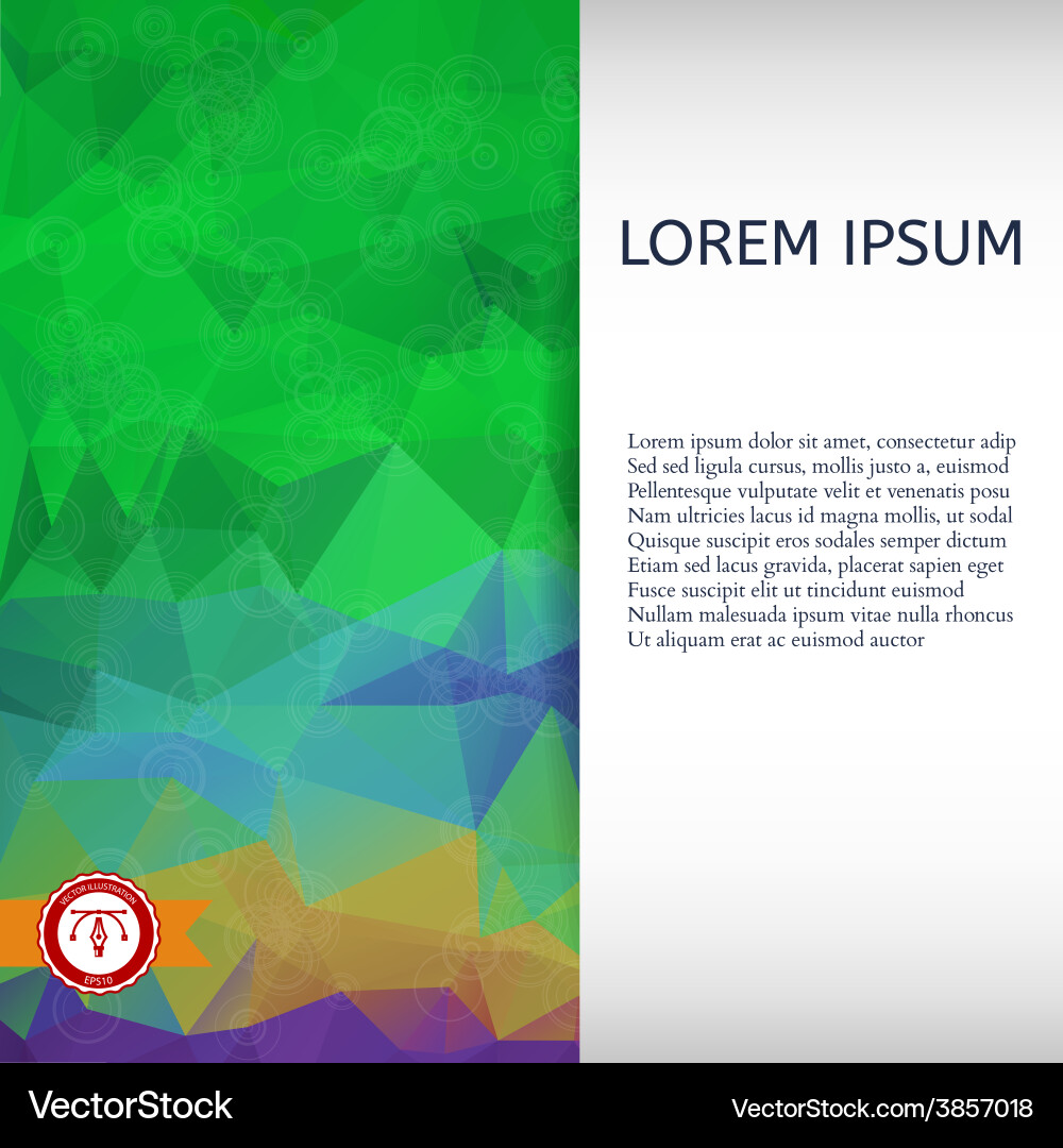 Abstract colorful triangles background vector image