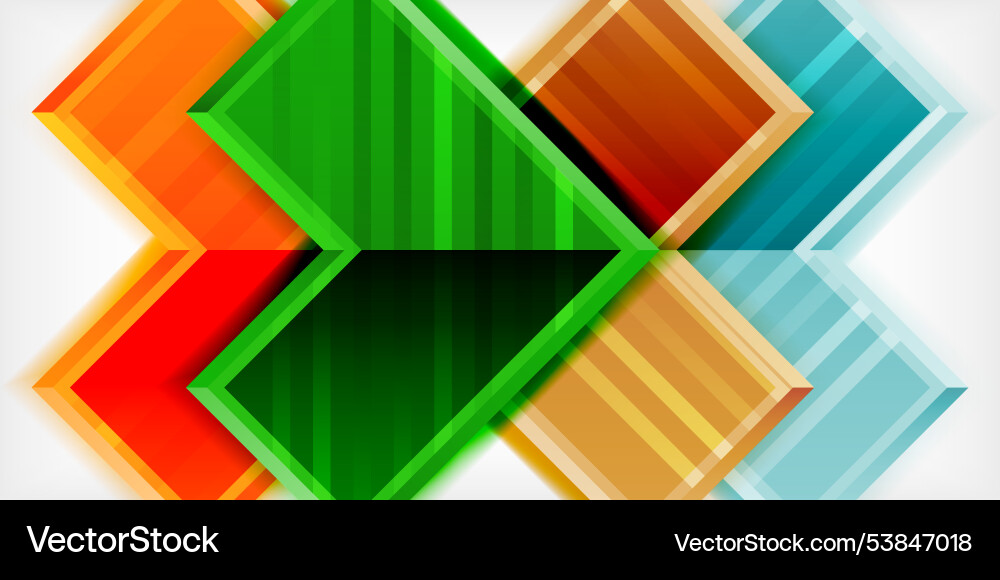 Arrow symbols created with 3d effects and line Arrow symbols created with 3d effects and line vector image