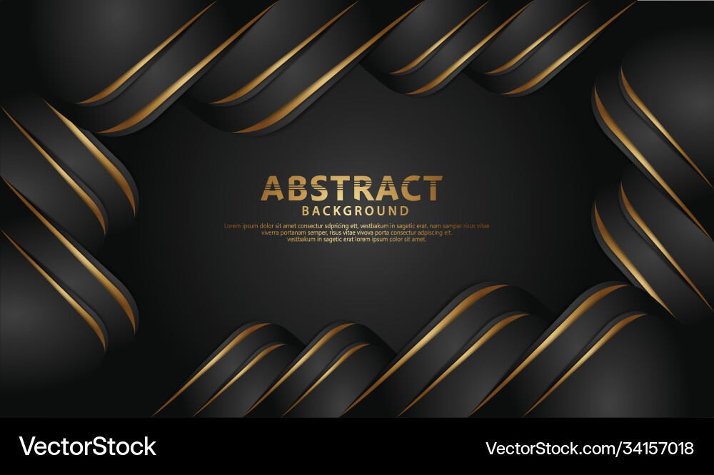 Luxurious abstract decoration with overlap layer vector image